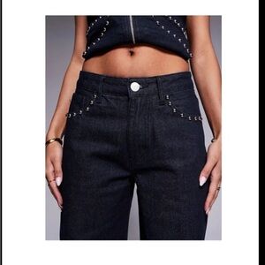 IRO Dark Blue Straight Leg Jeans